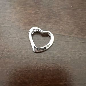 Heart Charm with Gem Accent